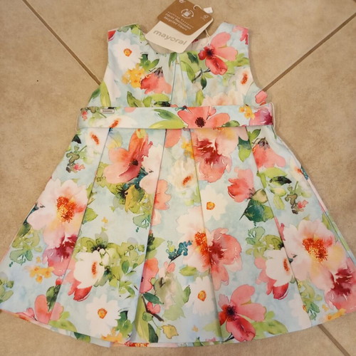 Mayoral dress for 6 months baby new with tags and lining