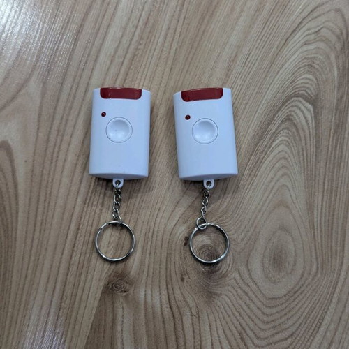 Wireless autonomous alarm with PIR motion detector, 2 remotes, like new