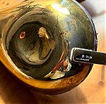  Κηροπήγια Ηλίας ΛΑΛΑΟΥΝΗΣ . Ilias Lalaounis Greek Sterling Silver .925 and Brass Candlesticks Candle Holders