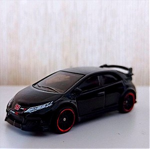 Mattel Hot Wheels 2016 Honda Civic Type-R Αυτοκίνητο Μαύρο Μινιατουρα