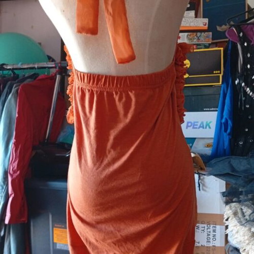 Orange bodysuit L, made in Italy