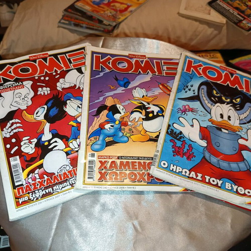 Set of 3 new Disney KOMIX comics featuring Donald and Scrooge