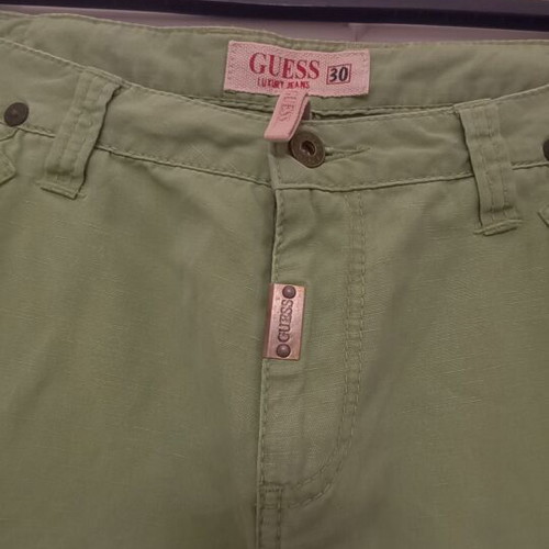Guess pants like new, green, sizes L and XL