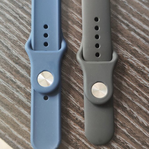 Quick release watch straps 22mm, black and blue