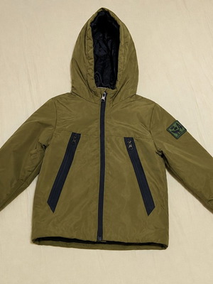 Windproof waterproof jacket for boys 5-6 years, 116 cm