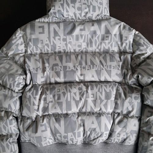 Calvin Klein Jeans Puffer like new, gray silver, size L