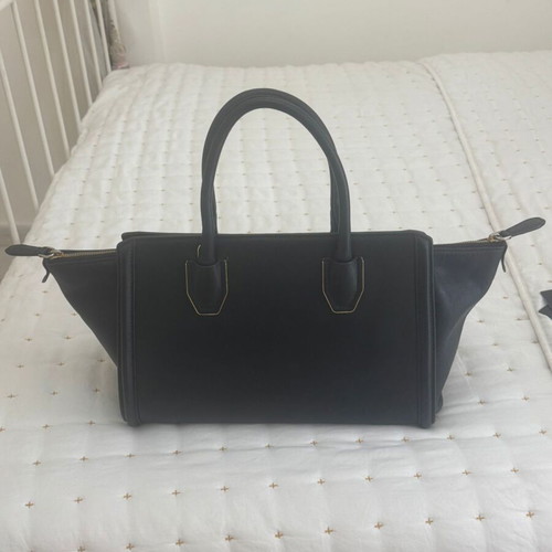 MCM Tote Leather Handbag Like New Black