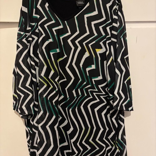 Ulla Popken blouse dress like new with unique back and opening