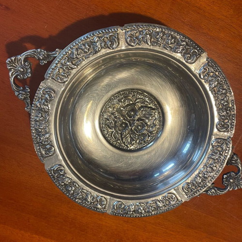 Silver-plated silver vessel like new, traditional Ioannina art