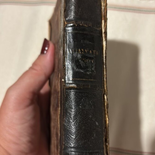 Akolouthia ton Agion religious book used, antique Greek edition 1870