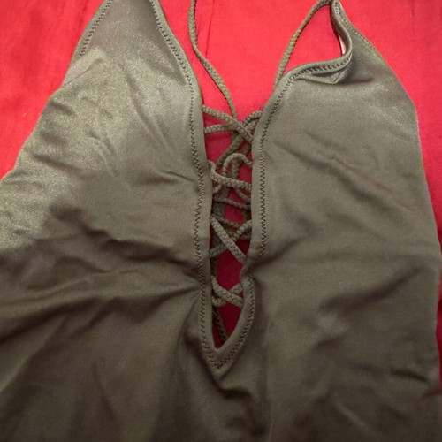 Rock Club one-piece swimsuit size M, khaki green