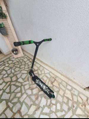 Stunt scooter used for tricks