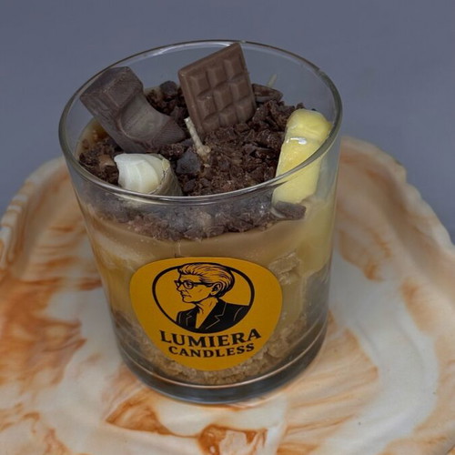 Banoffee Dessert Candle handmade, new, with banana caramel chocolate scent
