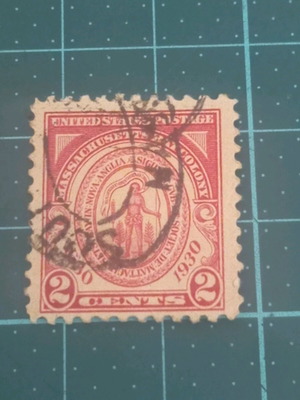 Γραμματόσημο Ηνωμένων Πολιτειών 1930 300th anniversary Massachusetts Bay Colony σαν καινούργιο