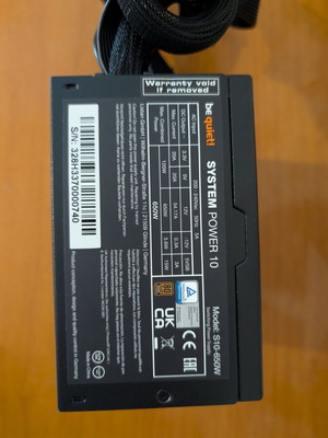 Be quiet! System Power 10 650W 80+ Bronze power supply like new