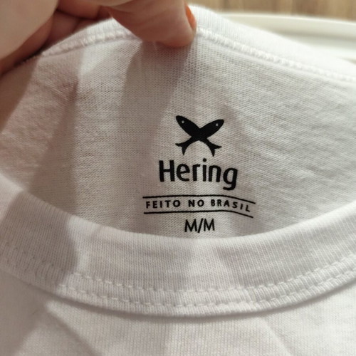 Hering t-shirt M white Só Alegria Carnaval