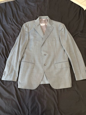 Blazer Boggi μεταχειρισμένο, μπλε τιρκουάζ ριγέ, μέγεθος L