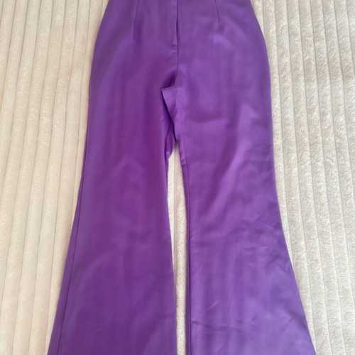 Lilac Marmalady Flared Pants New, High Waist, Size L