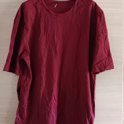 Women's short-sleeve blouse used, dark red, sizes L and XL