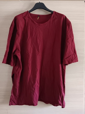 Women's short-sleeve blouse used, dark red, sizes L and XL