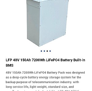 Lipo4 battery 48v sta 7200watt