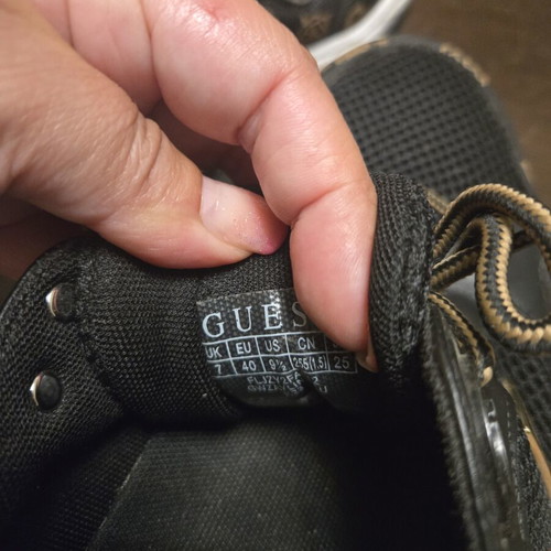Guess sneakers like new, black and beige, size 40