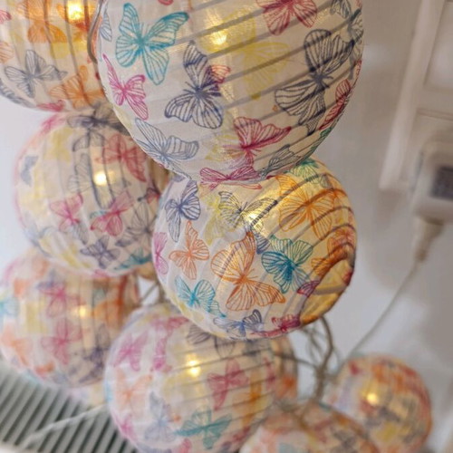 Romantic string lights used, 20 pieces with long cable, hard material