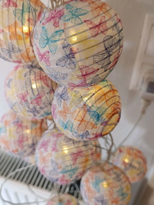 Romantic string lights used, 20 pieces with long cable, hard material