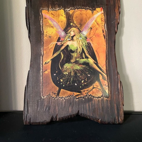 Wooden fairy frame like new, handmade 30x22cm
