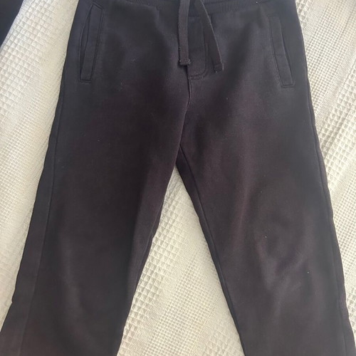 Dolce Gabbana kids set used, black cotton fabric, zipper defect
