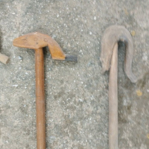 Handmade walking sticks like new, set of two