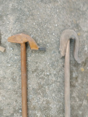 Handmade walking sticks like new, set of two