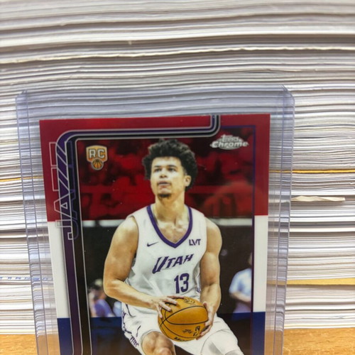 Topps Chrome Red White Blue RC Lot of 3 cards 2025-26