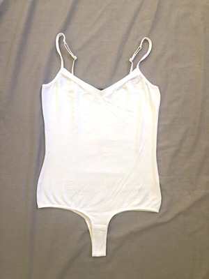 Tezenis white bodysuit Small new with adjustable straps
