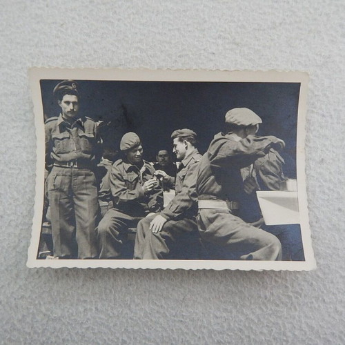 Old photo with soldiers used, Easter in Serres 1953