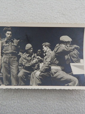 Old photo with soldiers used, Easter in Serres 1953