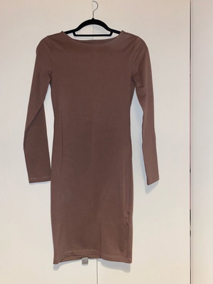 Sinsay fitted dress brown new, size XS