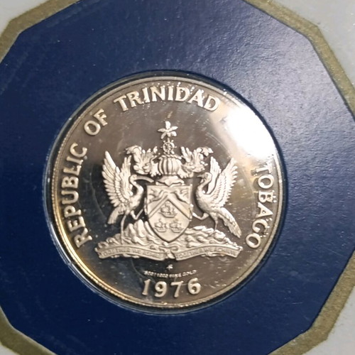 Gold coin Trinidad and Tobago 1976 100 dollars new