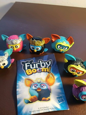 Furby Boom toys like new, set of 6 pieces