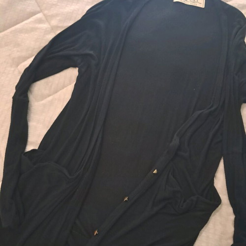 Zara long black cardigan like new, size M
