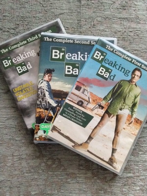 Breaking Bad seasons 1, 2, and 3 DVD set used with Greek subtitles