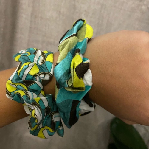 Set of 4 handmade scrunchies for hair new