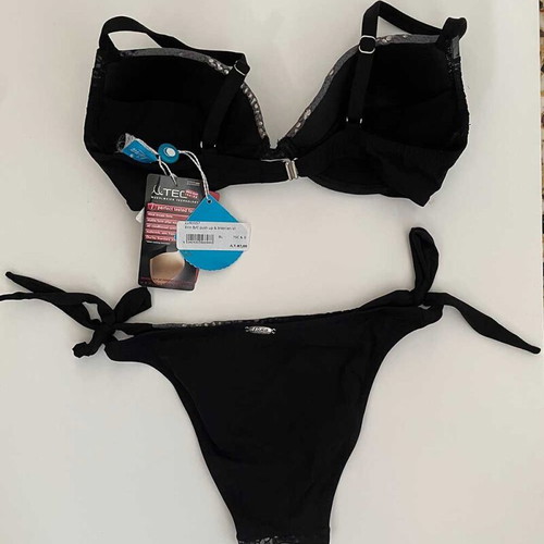 Luna σετ μαγιό push up 70C με Small brazilian μαύρο καινούργιο