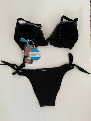 Luna σετ μαγιό push up 70C με Small brazilian μαύρο καινούργιο