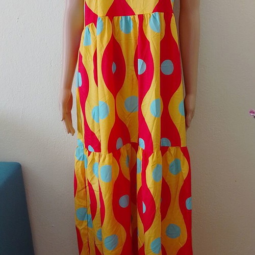 Long colorful balloon dress new, sizes M and L