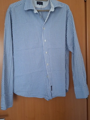 Men's striped summer shirt XL 100% cotton like new
