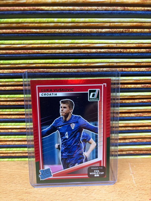 2025-26 Panini Donruss Road to World Cup FIFA Luka Vuskovic RC Red & Green SP new