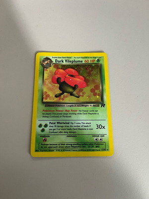 Dark Vileplume 13/82 TR Unlimited Holofoil Rare like new