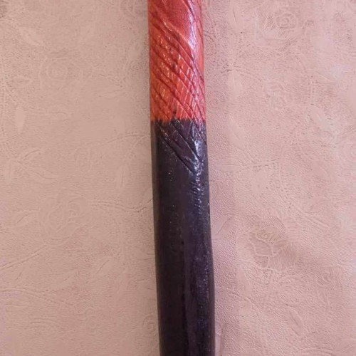 Handmade wooden walking cane used, height 92 cm