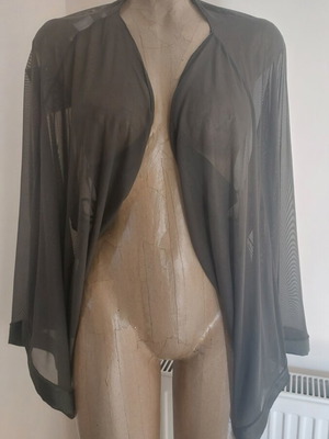 Summer outerwear Dress a porter with satin sleeve details, new with tag